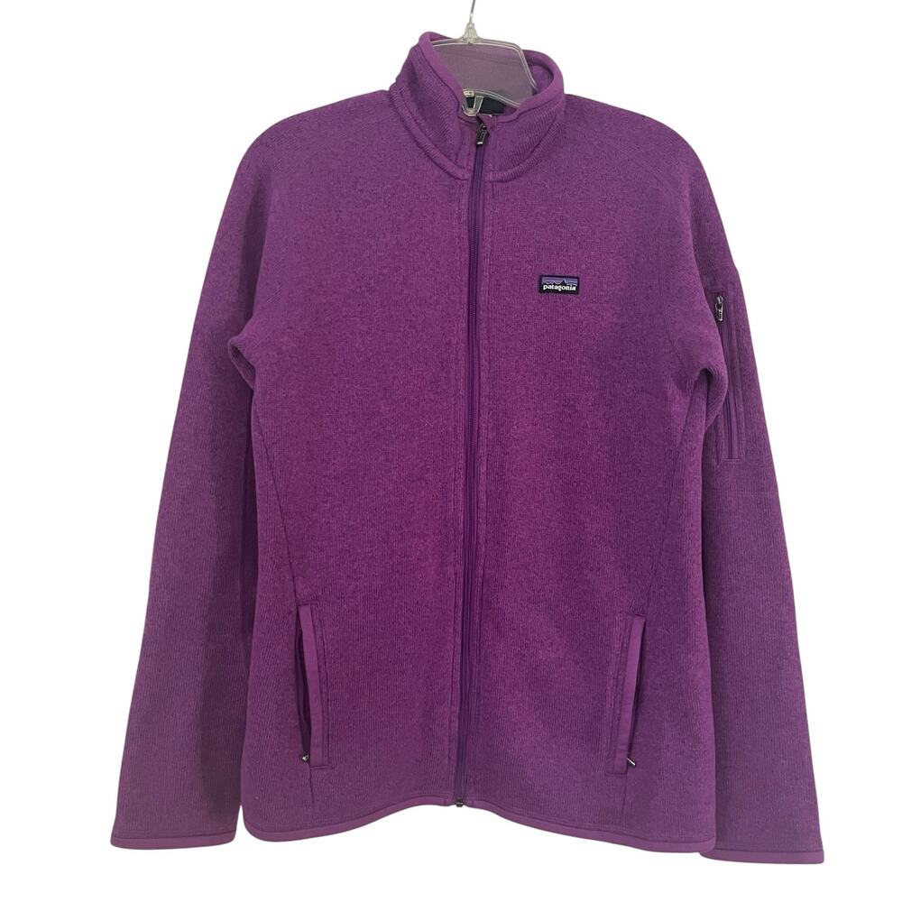 Patagonia Better Sweater Fleece Jacket Womens M Plum Full Zip Fall Outdoor